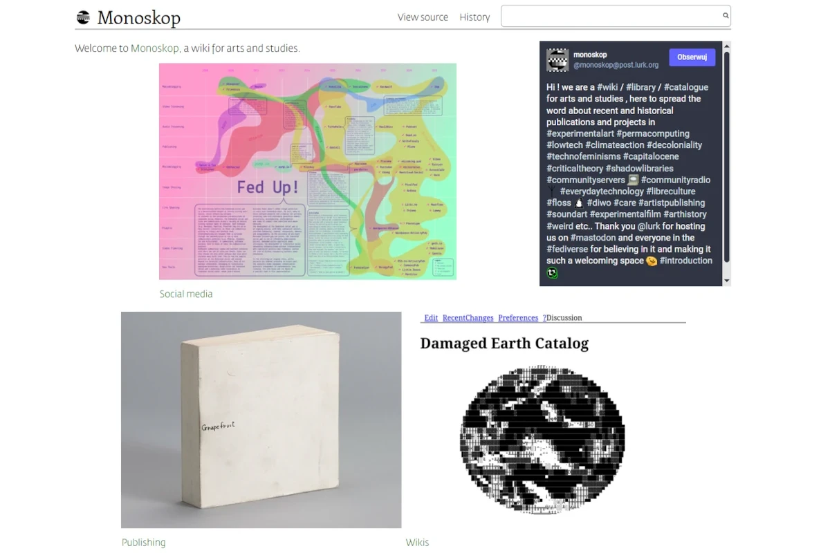 Monoskop homepage – encyclopedia of media art and digital culture