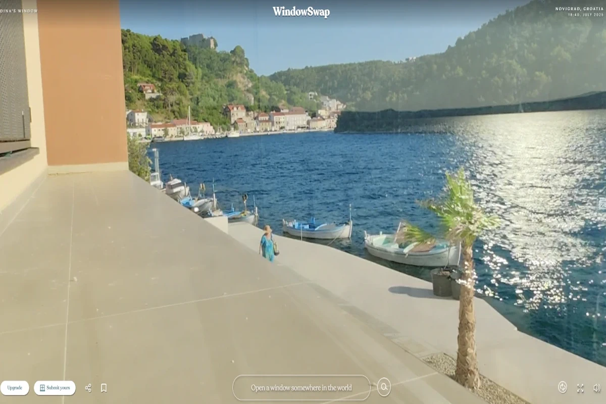 Screenshot of WindowSwap website – windows from around the world
